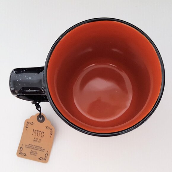 NEW Global Design Speckled Jack O Lantern Mug 16 OZ Halloween - Picture 5 of 6